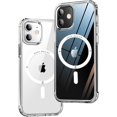 thumbnail image 1 of Étui Hybride Magnétique Compatible avec iPhone 11 MagSafe, Protection de Qualité Militaire, Airbags Antichoc, Résistant aux Rayures, Charge Sans Fil Qi, Étui en Silicone Anti-Jaunissement, Transparent, 1 of 4