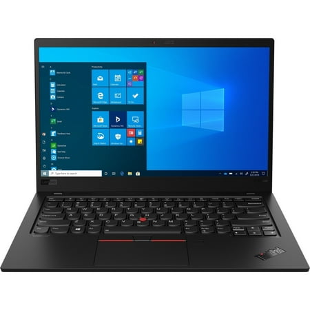 Lenovo ThinkPad X1 Carbon 14" FHD Ultrabook Laptop, Intel Core i5-10210U, 16GB RAM, 256GB SSD, Windows 10 Pro, Black, 20U9002TUS