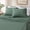 Green, variant on 3 Piece Toddler Bed Sheets Set, 100% Cotton Jersey, Includes Super Soft Fitted Sheet, Flat Sheet, Pillowcase, Light Gray Solid