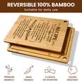 thumbnail image 2 of Kikcoin Bamboo Cutting Board for Kitchen, 13.78" Engraved Gift Cutting Board for Grandma, Thanksgiving, Birthday, Christmas- Recipe for a Special Grandma, 2 of 6