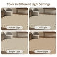 thumbnail image 7 of ODIKA 4'x6' Beige Geometric Border Striped Washable Area Rug Multi-Layer Frame Pattern with Corner Motifs Stain Resistant, Low Pile, Easy Care for Dorm Room, Small Living, 7 of 7
