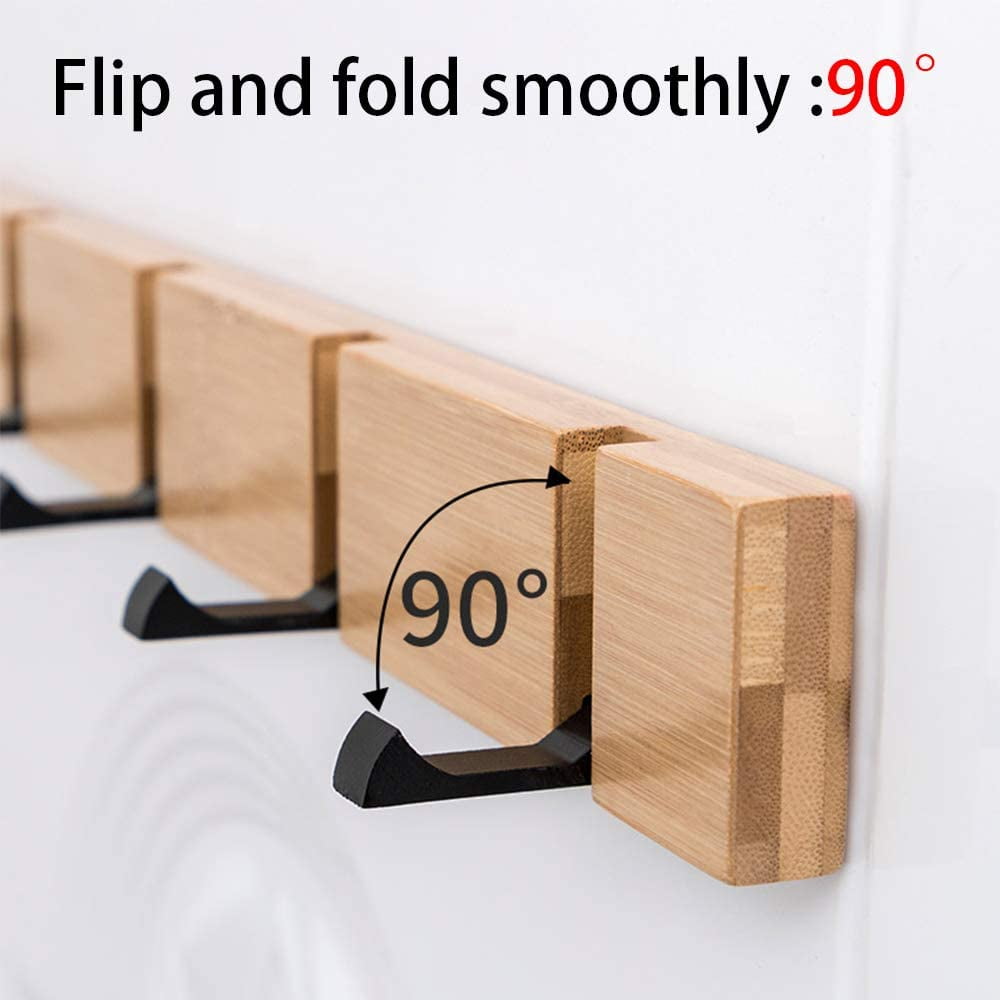 Wall Coat Rack with 3 Retractable Hooks Wall Mounted Coat Rack Walmart
