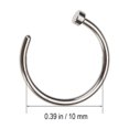 thumbnail image 3 of 2 Pcs Boucles d'Oreilles Magnétiques pour Hommes, Petit Nez Ouvert, Anti-Perforation, 3 of 5