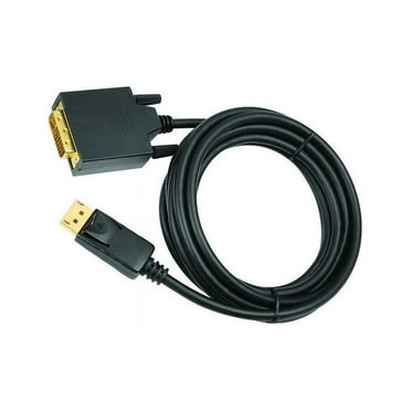 Siig CB-DP1A11-S2 Display Cable, 10', 24 1 Pin Digital DVI (M) to 20 Pin DisplayPort (M), Black
