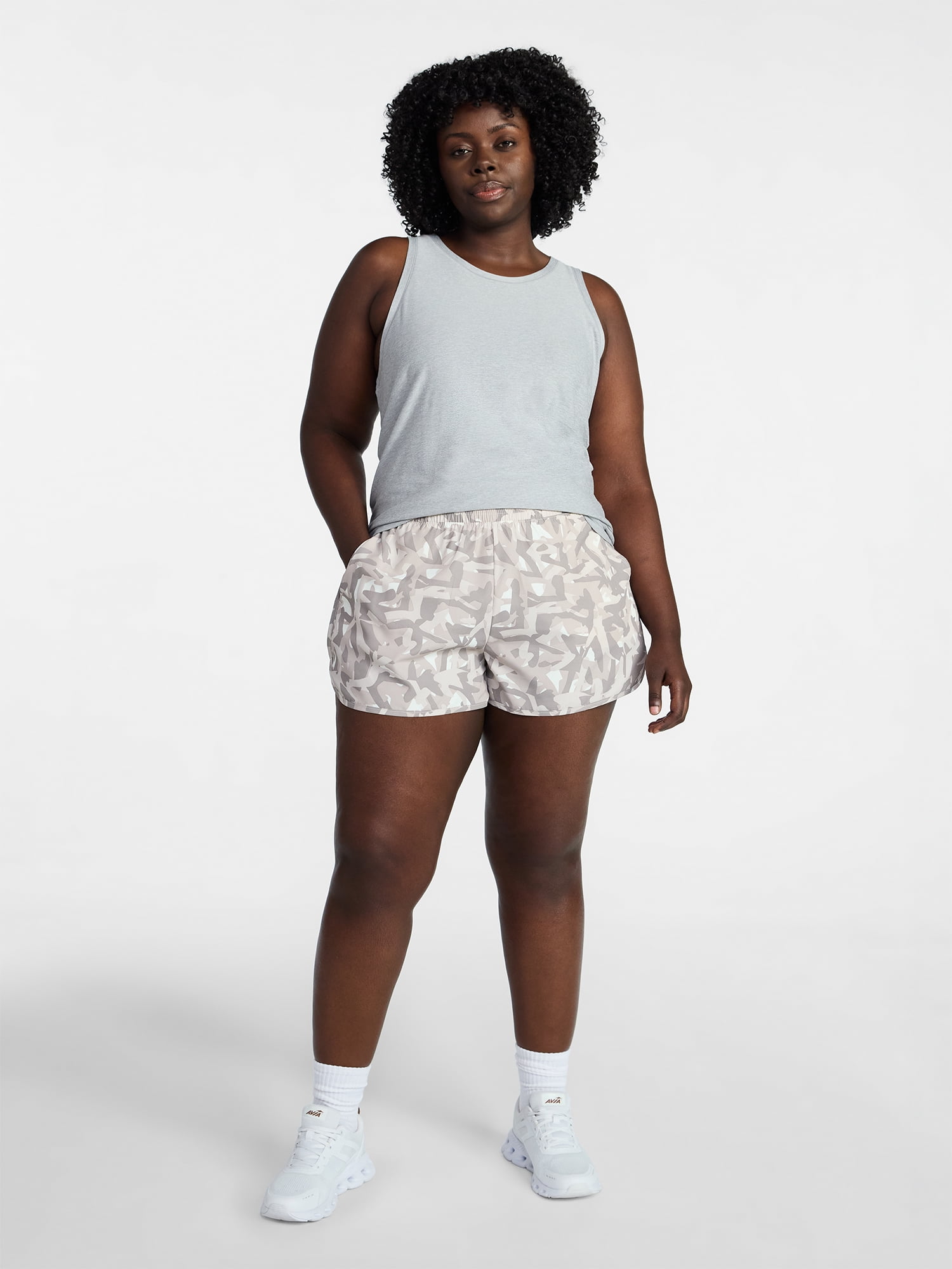 Athletic Works Women's and Women's Plus Core Running Shorts, Sizes XS-4X