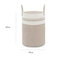 thumbnail image 3 of Large Rope Woven Storage Basket, Foldable Laundry and Clothes Organizer with Handles, Durable Cotton Basket for Blankets, Toys and Home Organization in Living Room and Bedroom, 3 of 4
