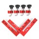 thumbnail image 4 of Right Angle Positioning Ruler Aluminum Alloy 90 Degrees L shaped Woodworking Carpenter Tool with Scale(160x160mm with Scale ), 4 of 5