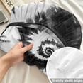 thumbnail image 4 of Full Size Fitted Sheet Set - Black Gray Ombre 3 Piece Bedding Sets 16" Deep Pocket Fitted Sheet with 2 Pillowcases Retro Abstract Tie-dye Tribal Boho Brushed Microfiber Hotel Luxury Bed Sheets, 4 of 9