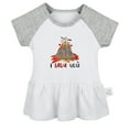 thumbnail image 1 of I Lava You Funny Dresses For Baby, Newborn Babies Skirts, Infant Princess Dress, 0-24M Kids Graphic Clothes (Gray Raglan Dresses, 0-6 Months), 1 of 4