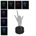 thumbnail image 4 of Lámpara Romántica De 7 Colores LED 3D, Luz Nocturna De Lenguaje De Señas 3D, USB Ajustable O Con Pilas, Uso Seguro Para Decoración Del Hogar Para El Día De San Valentín Para, 4 of 7