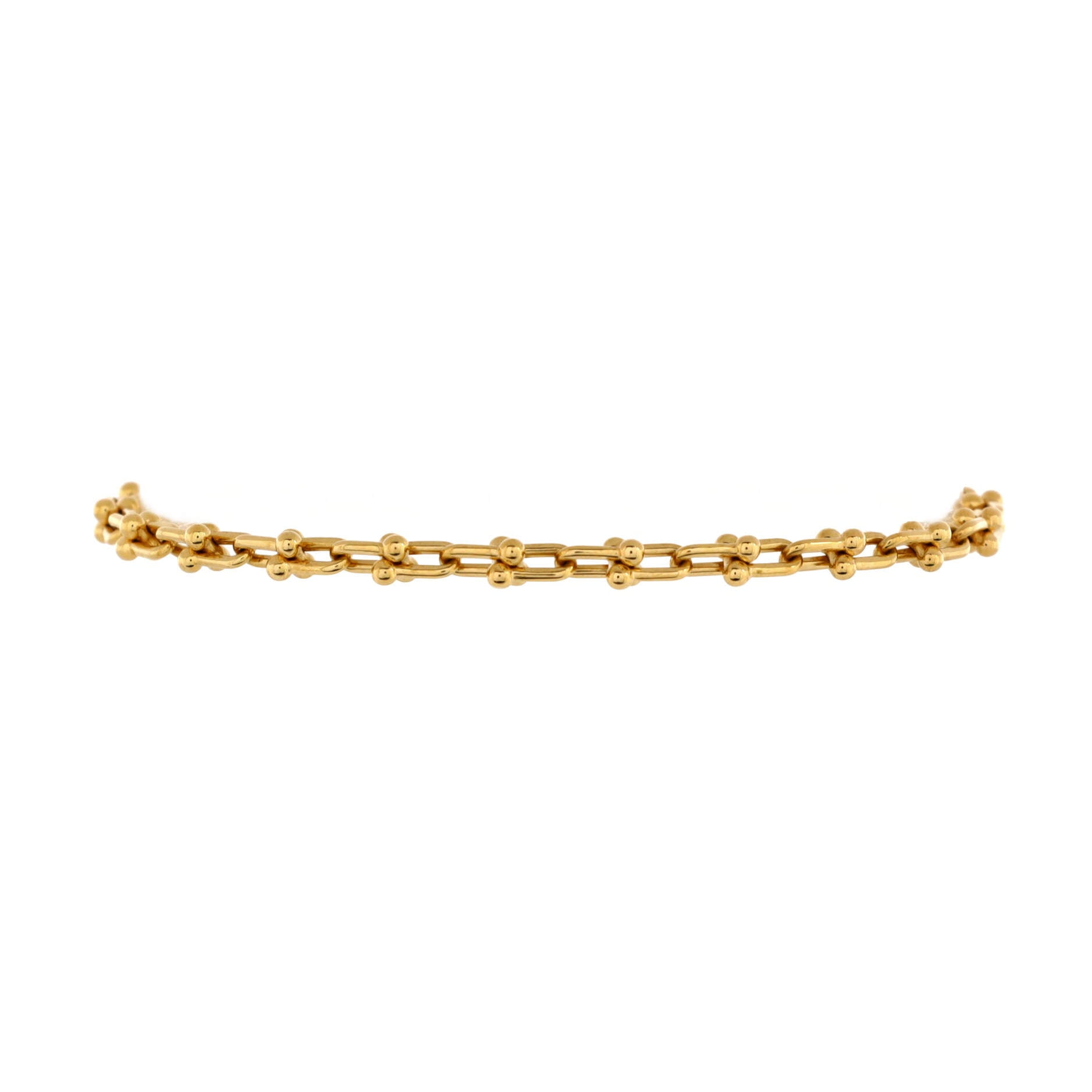 Pre-Owned Tiffany & Co. Tiffany & Co. HardWear Link Bracelet 18K Yellow Gold Micro By Rebag