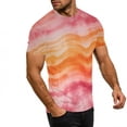 thumbnail image 6 of Otvok Womens and Mens Funny Tops Gradient Printed Casual Sports Round Neck Vintage Short Sleeve Blouse, 6 of 6