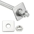 thumbnail image 1 of M8x500mm Fully Threaded Rod, 1Set 304 Stainless Steel Threaded Rods Bar Studs Right Hand Threads with Nut Round Washer for Structural Anchoring Fastening Screws, 1 of 7