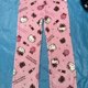thumbnail image 2 of Pantalones de pijama cálidos de felpa con dibujos animados de Hello Kitty Kuromi de Sanrio para mujer en otoño e invierno, aislamiento de felpa, pantalones casuales para el hogar, 2 of 5