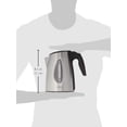 thumbnail image 2 of Precision Trading PTK5156 Stainless Steel Electric Tea Kettle- Black & Silver, 2 of 3