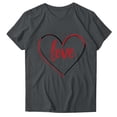 thumbnail image 3 of Ounisa Love Heart Bows Graphic Tees Cute Shirt Women Loose Fit Short Sleeve Top Valentines Shirts, 3 of 9