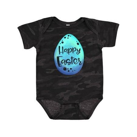 

Inktastic Happy Easter Blue Easter Egg Gift Baby Boy or Baby Girl Bodysuit