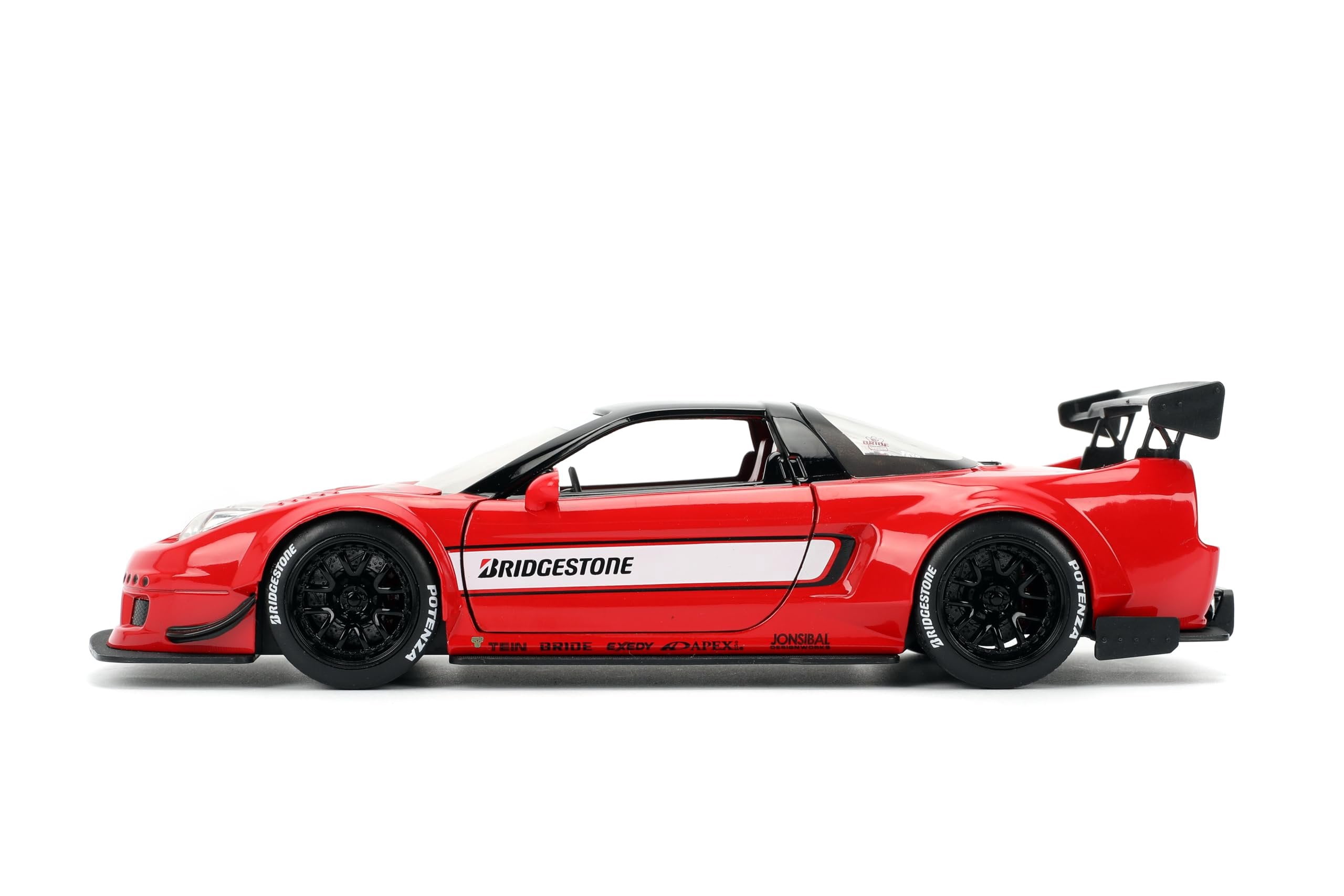Jada Toys JDM Tuners 1:24 Scale Die-Cast 2002 Honda NSX Type-R Japan Spec  Opening Doors, Detailed Interior, Rubber Tires, Collectible for Ages 8+Red