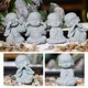thumbnail image 5 of Linda estatua de Buda bebé, esculturas sonrientes de piedra arenisca, decoración del hogar Feng Shui, estatuilla de monjes delicado Buda Cultural, coche 4 piezas, 5 of 5