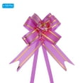 thumbnail image 3 of Unique Bargains 8' Pull Bows Gift Wrapping Pull Bow Gold Thread Style Baskets Present Bows Knot Ribbon Purple 100 Pcs, 3 of 6