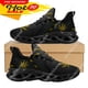 thumbnail image 1 of Zapatillas deportivas con estampado 3D de hojas verdes de marihuana para mujer, transpirables, con cordones, cómodas, con plataforma,, 1 of 6