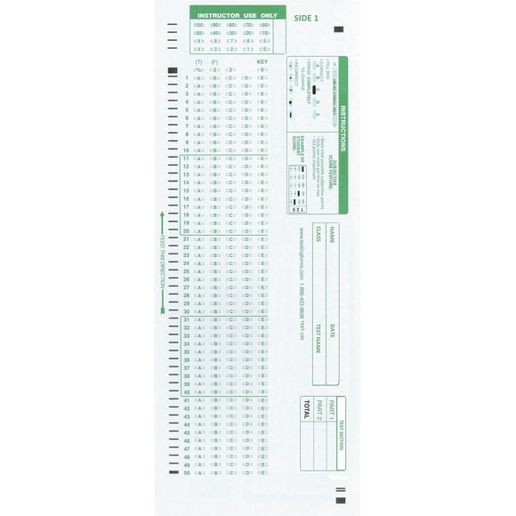 TEST-100E 882-E Formulaires de Test Compatibles (5000 Feuilles)