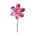 thumbnail image 2 of Cififendec 4th of July Sequin Pinwheel, 28.35"×14.57", Patriotic American Flag Double-Layer Sequin Wind Spinner, Outdoor Party Decor for Garden & Lawn, 2 of 5