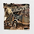 thumbnail image 2 of Wild Bobby, Big Rig Runner Trailer Truck Runnin Alone, Cars and Trucks, Men Graphic Tee, White, 4X-Large, 2 of 4