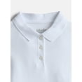 thumbnail image 2 of Wonder Nation Girls School Uniform Pique Polo Dress with Short Sleeves, Size 4-18, 2 of 3
