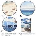 thumbnail image 3 of Designart "Beach Sandy Escape Painting I" Nautical & Beach Floater Framed Canvas Wall Art, 3 of 7