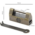 thumbnail image 6 of INC Vintage Antique Zinc Alloy Chinese Old Lock Retro Padlock Jewelry Wooden Box Padlock Lock for Suitcase Drawer Cabinet Jewelry Box Gift Box, 6 of 8