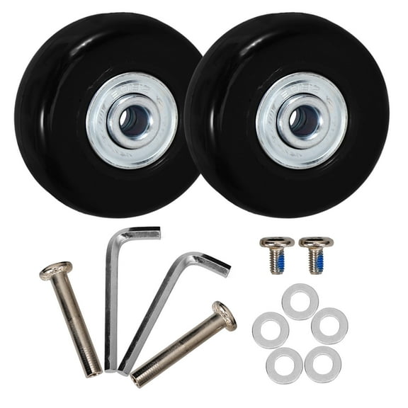 Masteelf 2pcs Luggage Replacement Wheels Suitcase Wheels Replacement Kit Suitcase Parts
