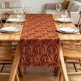 thumbnail image 6 of Beige Halloween Table Runner, 13 x 37 Inch Soft Knit Ghost Pattern Dining Decor, Spooky Farmhouse Style Table Cover for Fall Party, 6 of 7