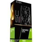 EVGA GeForce GTX 1650 SC ULTRA GAMING, 04G-P4-1057-KR, 4GB GDDR5, Dual Fan, Metal Backplate
