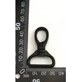 thumbnail image 2 of Black 1" Inner Diameter D Ring Buckle Lobster Clasps Swivel Snap Hooks Pack of 10, 2 of 2