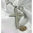 thumbnail image 3 of HIP HOP CZ  BLING STAINLESS STEEL CROSS AND RHODIUM PLATED NECKLACE, 3 of 8