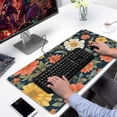thumbnail image 2 of Long Mouse Pads for Desk,Pioneer Flower Floral Print Pattern Desk Mats on Top Of Desks, Desk Mouse Pad Extra Large with 3mm Non-Slip Base and Stitched Edge for Gaming,Office,Work,Home 31.5"x15.7", 2 of 6
