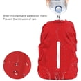 thumbnail image 3 of SHAR Rain Cover Backpack Waterproof Rain Cover Satchels with Reflective Stripe Adjustment Buckle -XS- (15L-25L), Dark Blue + Red, 3 of 5