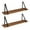 Brown/Black, variant on Kate and Laurel MDF Floating Shelves, Set of 1, 6.89 in x 27.56 in, Black