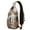Ethnic Paisley, variant on Astronaut Rocket Sling Backpack for Women and Adults, Space Galaxy Nebula Crossbody Daypack, Cute Star Constellation Travel Bag