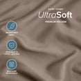 thumbnail image 5 of Bare Home Pillowcase Set - Envelope Closure - Premium 1800 Collection - Double Brushed - Ultra Soft - Standard Size, Taupe, 2 Count, 5 of 8