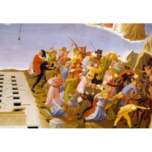 Italy Florence Museo Di San Marco The Last Judgment By Fra Angelico Detail Tempera Painting 1395 1455 Stretched Canvas Fra Angelico 18 X 24 Walmart Com Walmart Com