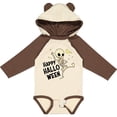 thumbnail image 3 of Inktastic Happy Halloween with Dancing Skeleton Boys or Girls Long Sleeve Baby Bodysuit, 3 of 5