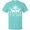 Scuba Blue, variant on Inktastic Tis the Season White Reindeer Silhouette and Snowflakes T-Shirt