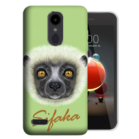 MUNDAZE LG Aristo 3 / 2 / Tribute Dynasty / Zone 4 Sifaka Design TPU Gel Phone Case Cover