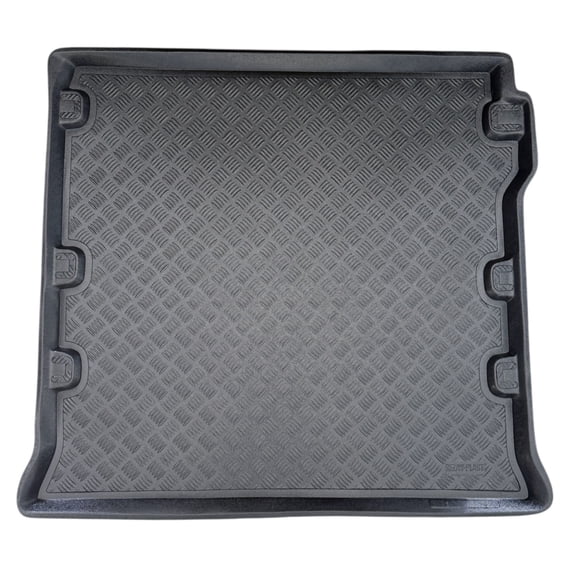 Rezaw-Plast Cargo Mat Behind 2nd Row for Nissan Pathfinder 2005-2012 PE Molded Trunk Liner Durable Odorless Raised Edges 1/16 Inch Thickness Easy Install Black