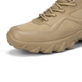 thumbnail image 2 of Zapatos Botas militares para hombre de senderismo con tobillo alto y cremallera lateral con cordones para acción de combate militar Ehuebsd Tenis De Mujer Tenis De Hombre, 2 of 8