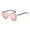 Pink, variant on Vintage Round Polarized Sunglasses for Women Men, Retro Circular Frame UV Protection Sun Glasses, Colorful Trendy Shades for Outdoor, Pink, S