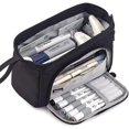 thumbnail image 1 of Estuche para lápices de gran capacidad Estuche para lápices de mano Bolso para bolígrafos Cosmético Regalo portátil para oficina Escuela Adolescente Niña Niño Hombres Mujeres Adulto (negro) Feliz Sencillez, 1 of 5