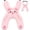 Pink, variant on Car Travel Pillow, H Shaped Seat Pillow for Sleeping